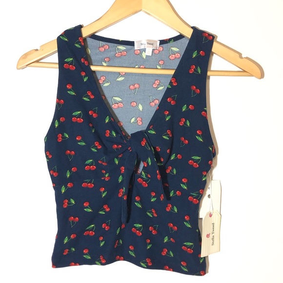 STELLA TWEED Fitted Sleeveless Top Size S - Picture 2 of 5